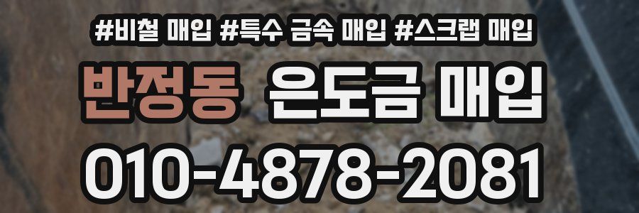 반정동 은도금 매입