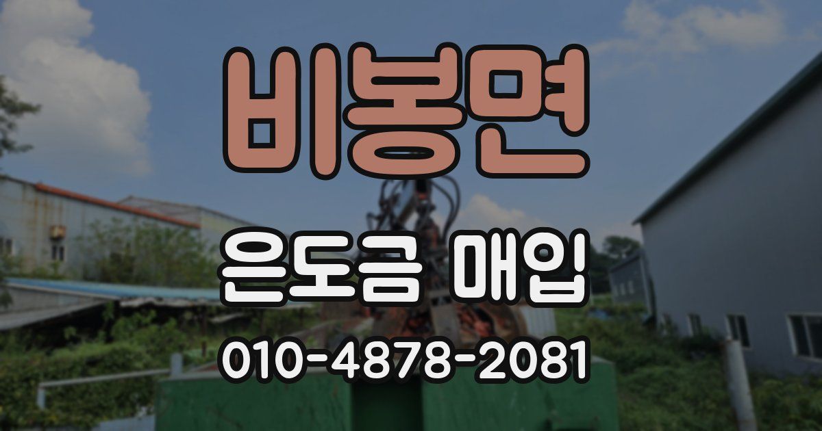 비봉면 은도금 매입