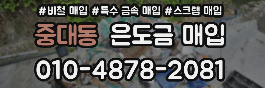 중대동 은도금 매입
