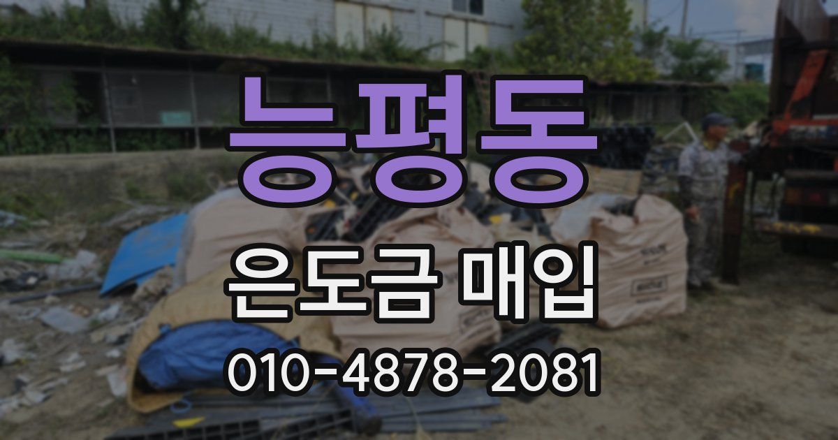 능평동 은도금 매입
