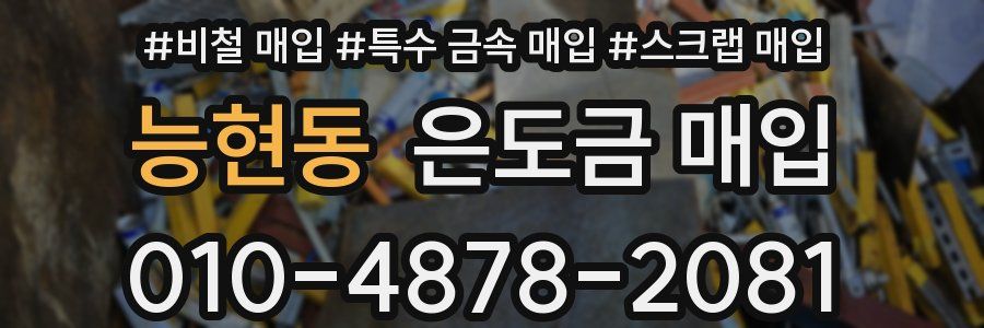 능현동 은도금 매입