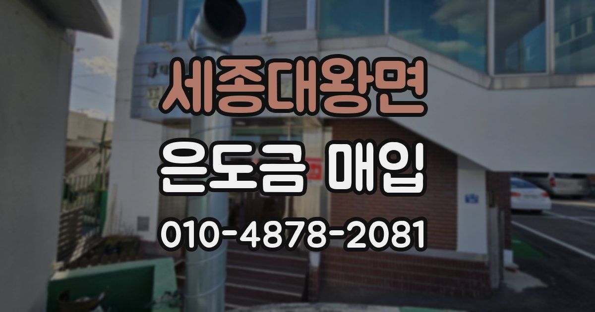 세종대왕면 은도금 매입