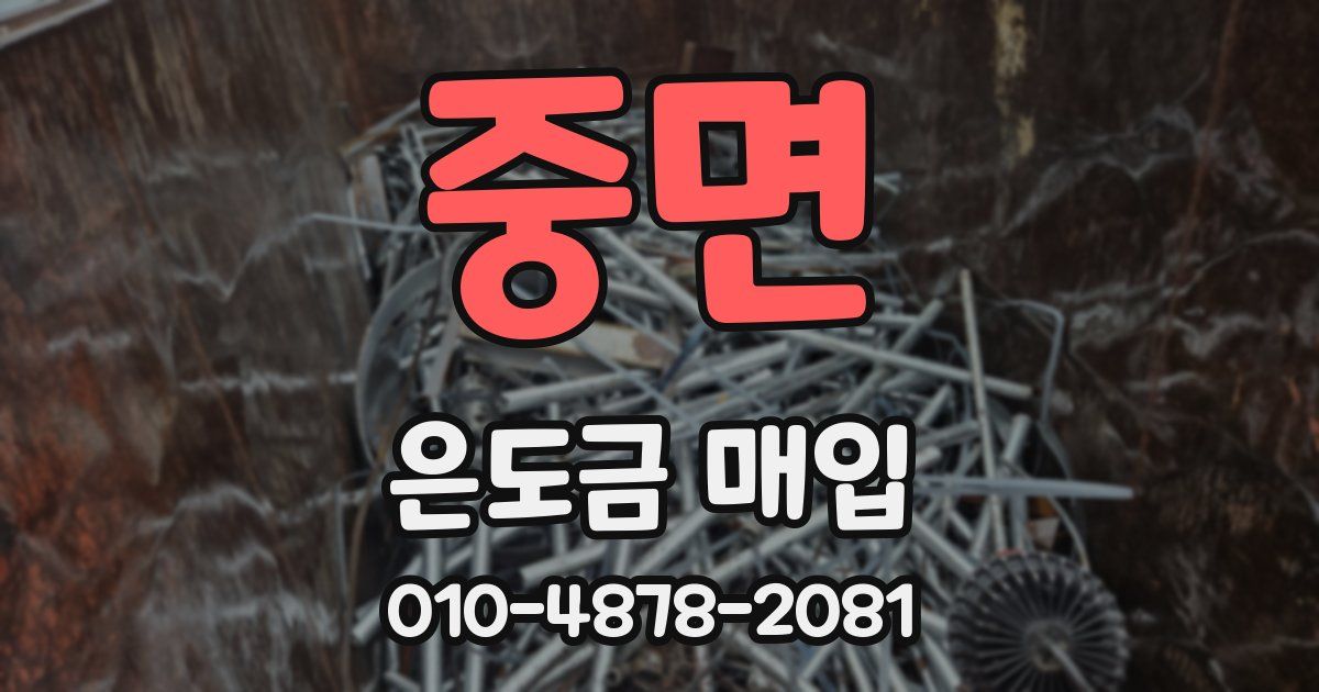 중면 은도금 매입