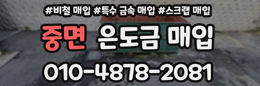 중면 은도금 매입