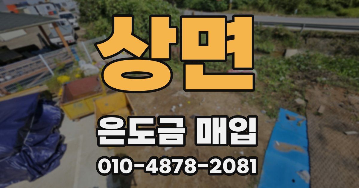 상면 은도금 매입