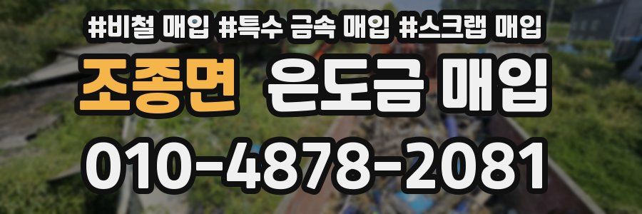 조종면 은도금 매입