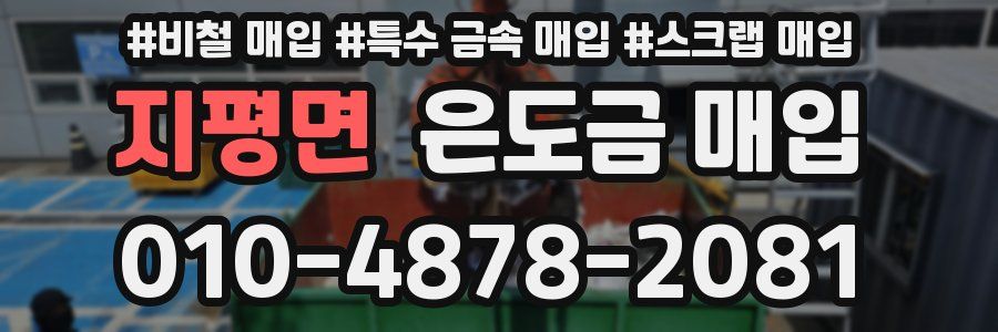 지평면 은도금 매입