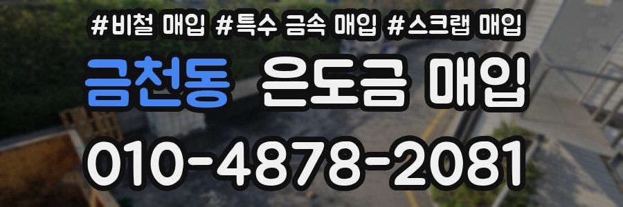 금천동 은도금 매입