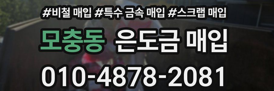 모충동 은도금 매입