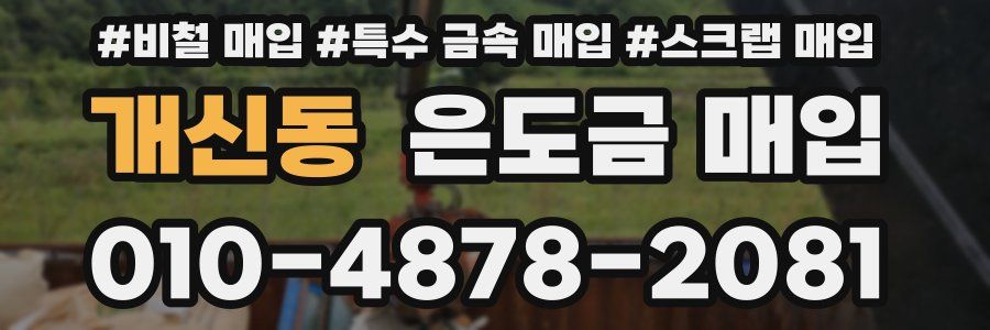 개신동 은도금 매입