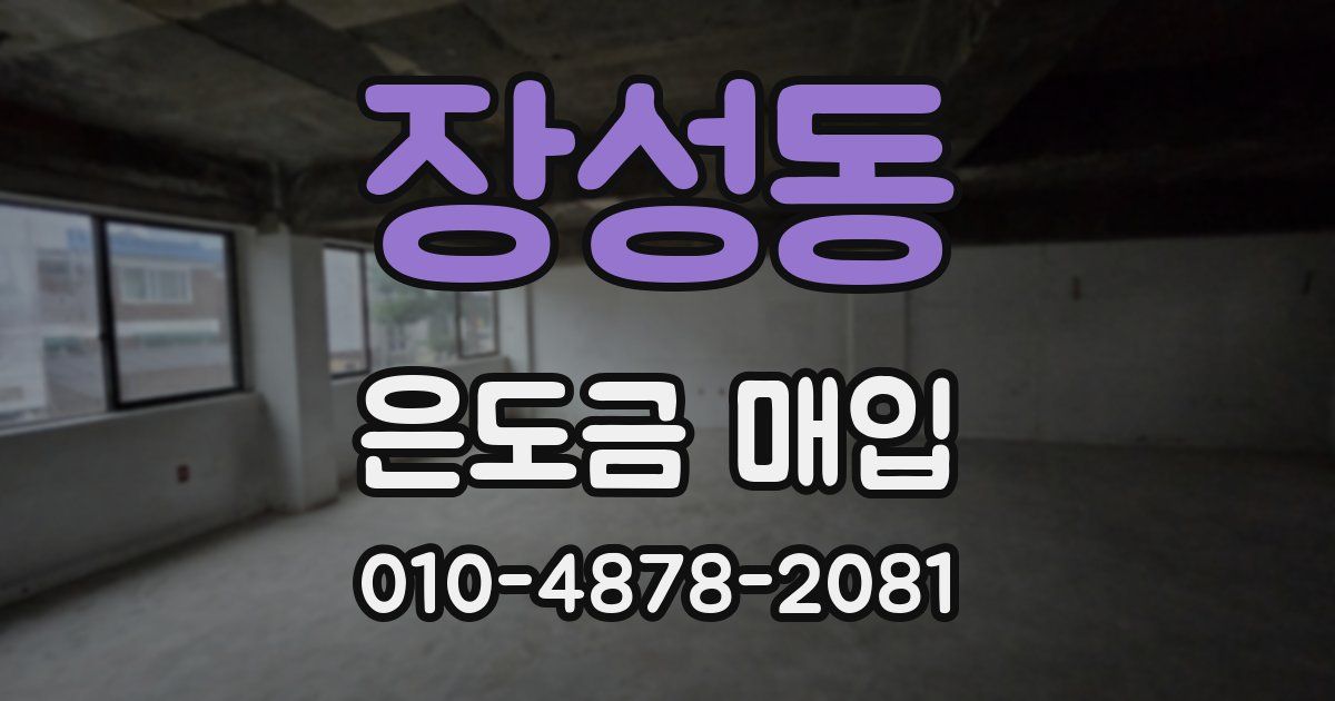 장성동 은도금 매입