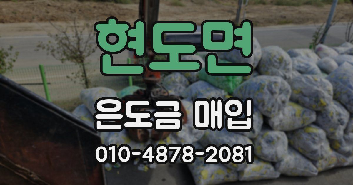 현도면 은도금 매입