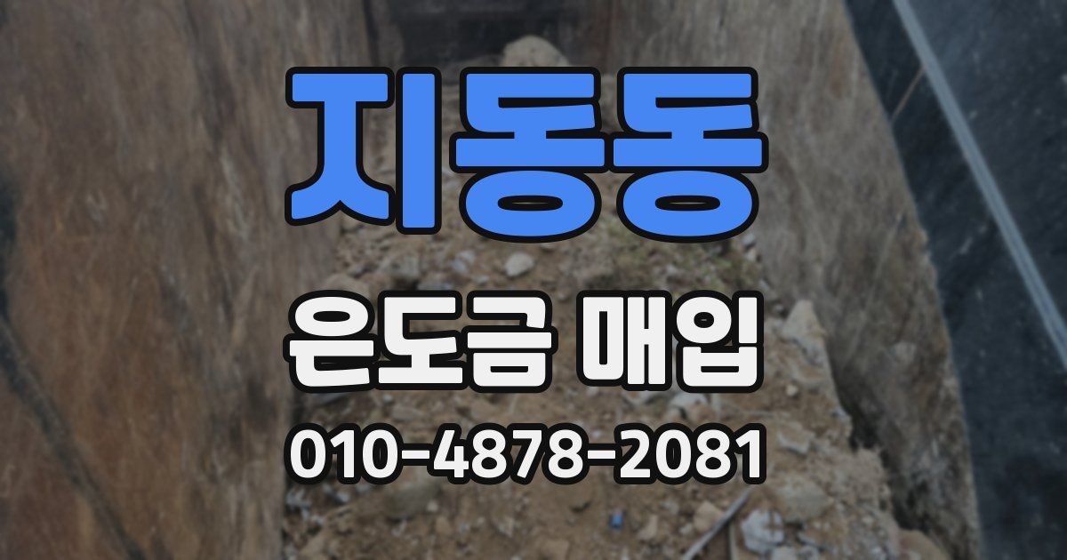 지동동 은도금 매입