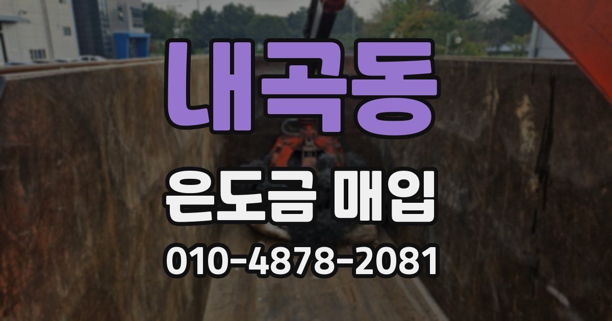 내곡동 은도금 매입