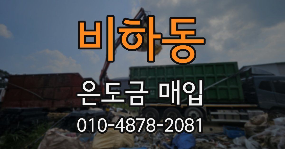 비하동 은도금 매입