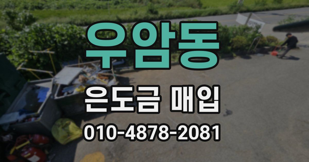 우암동 은도금 매입