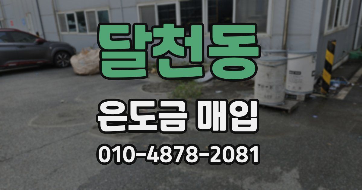 달천동 은도금 매입