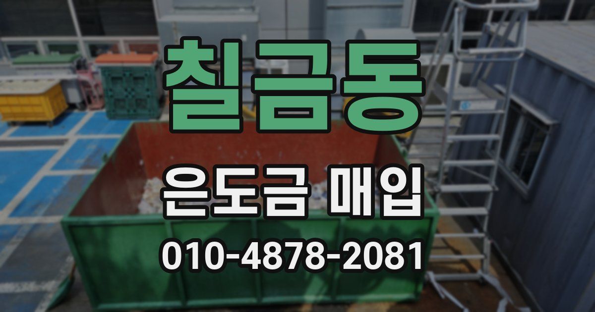 칠금동 은도금 매입