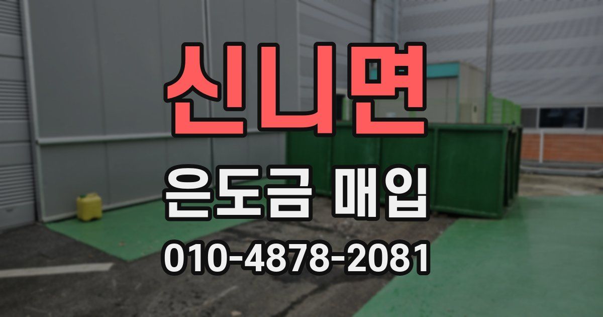 신니면 은도금 매입