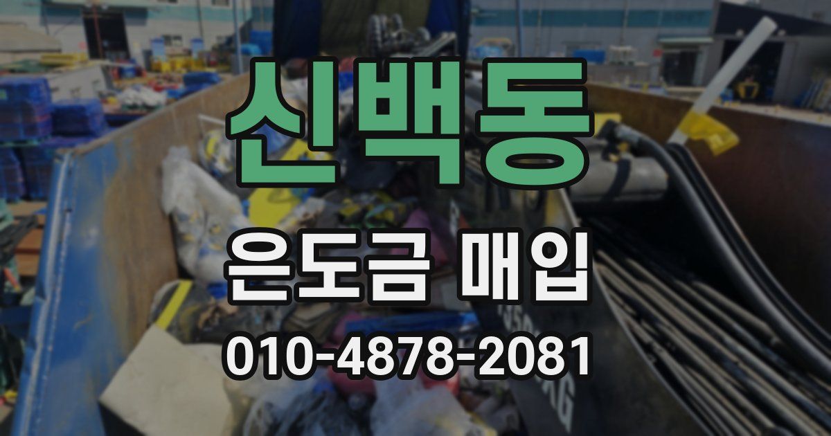 신백동 은도금 매입