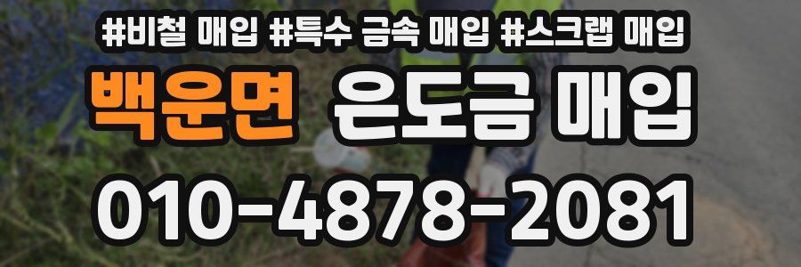 백운면 은도금 매입