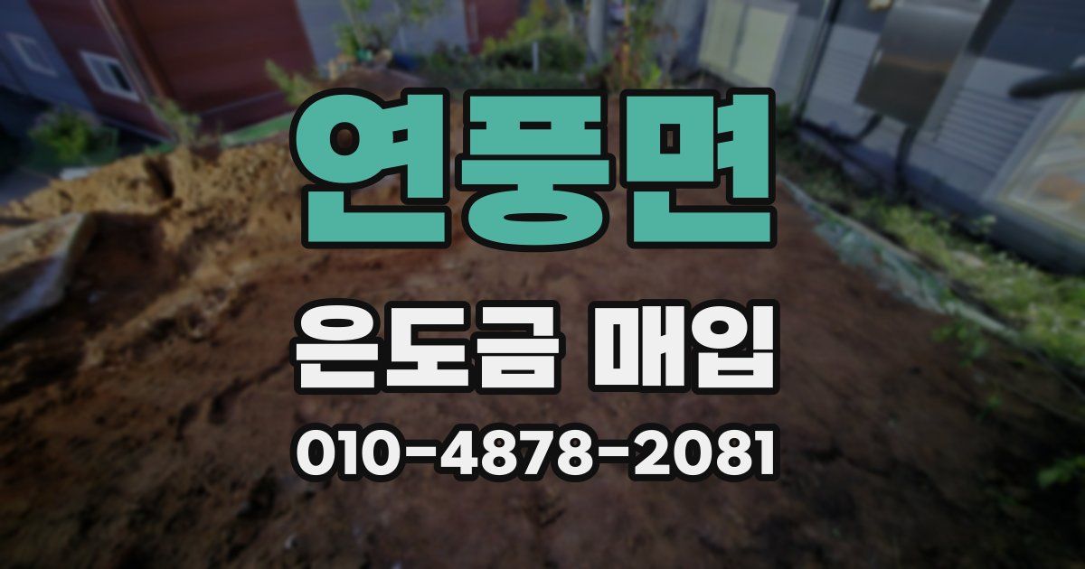 연풍면 은도금 매입
