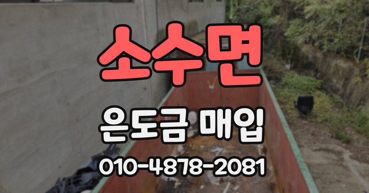 소수면 은도금 매입