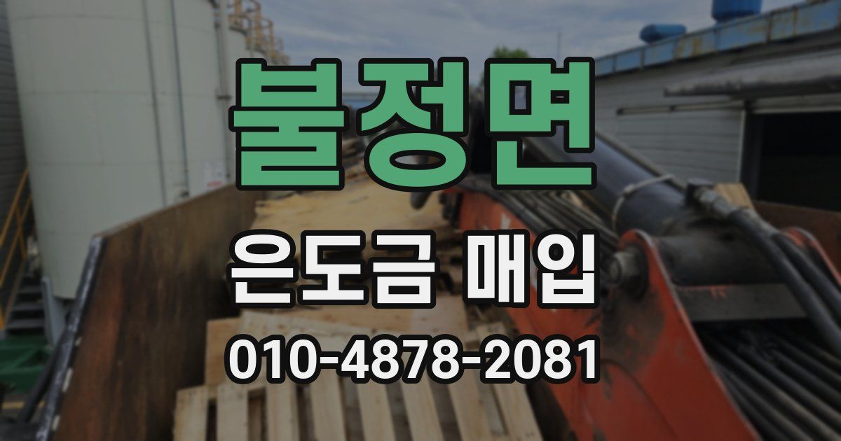불정면 은도금 매입
