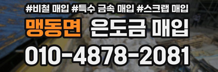 맹동면 은도금 매입