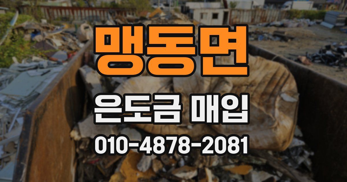 맹동면 은도금 매입