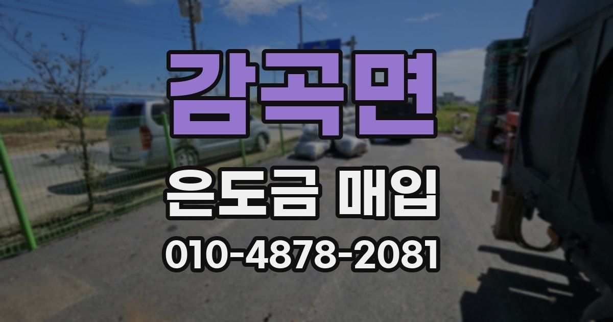 감곡면 은도금 매입