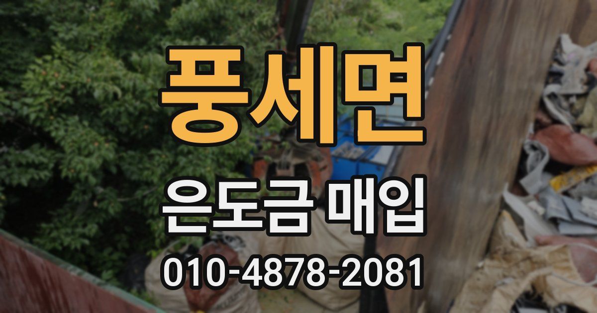 풍세면 은도금 매입