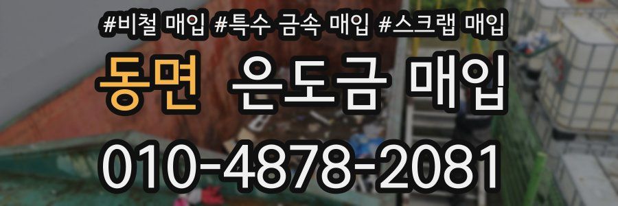 동면 은도금 매입