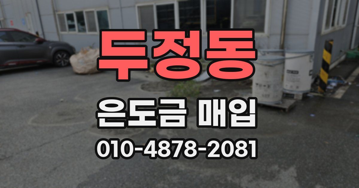 두정동 은도금 매입