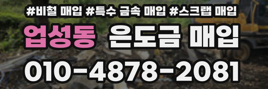 업성동 은도금 매입