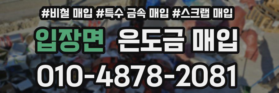 입장면 은도금 매입