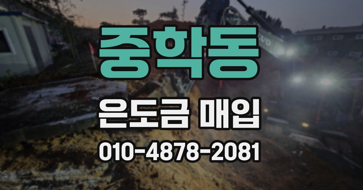 중학동 은도금 매입
