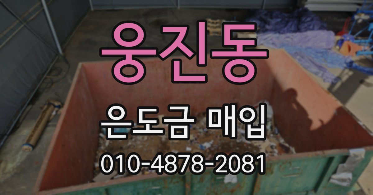 웅진동 은도금 매입