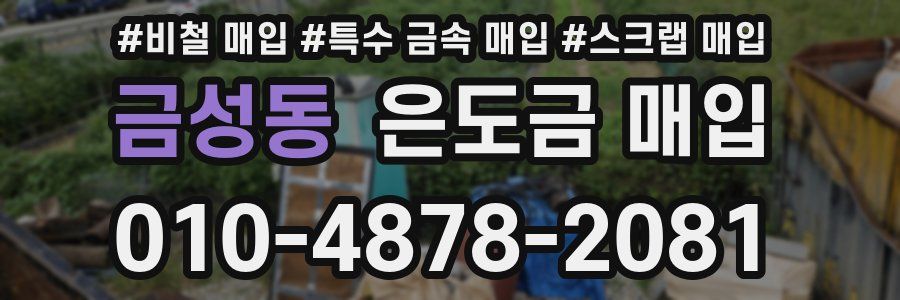 금성동 은도금 매입