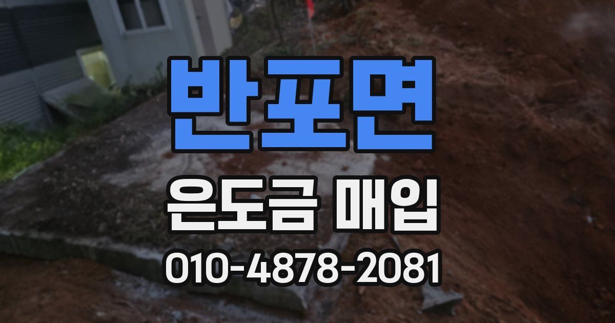 반포면 은도금 매입