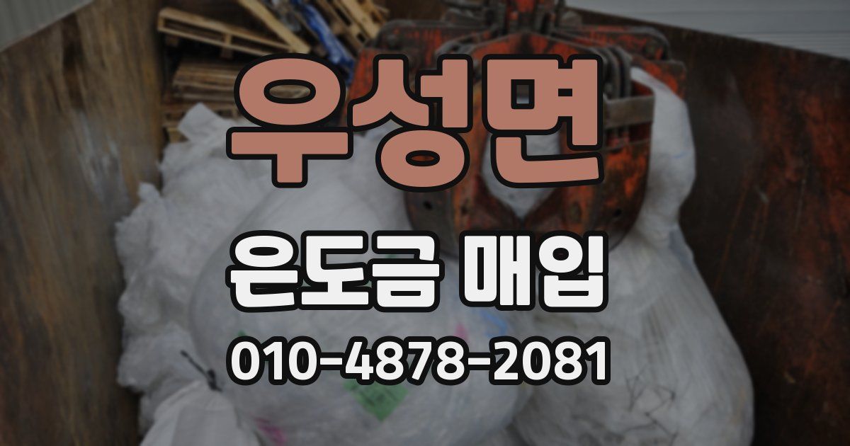 우성면 은도금 매입