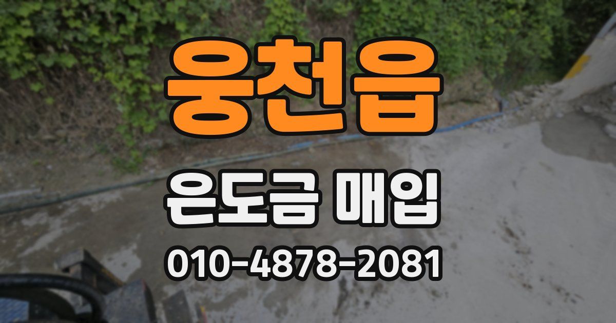 웅천읍 은도금 매입
