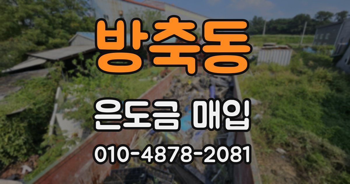 방축동 은도금 매입