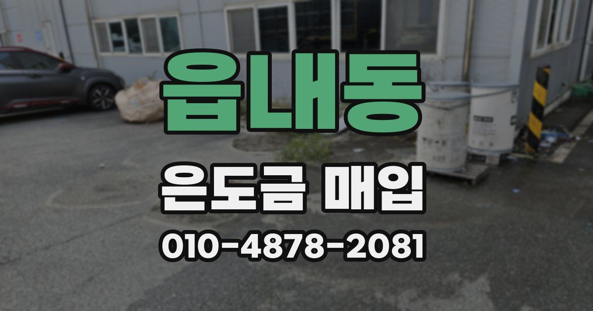 읍내동 은도금 매입
