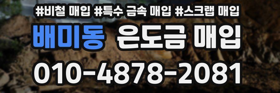 배미동 은도금 매입