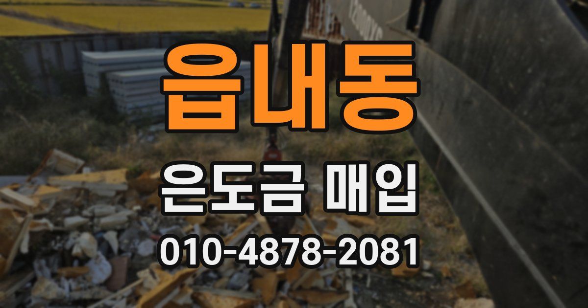 읍내동 은도금 매입