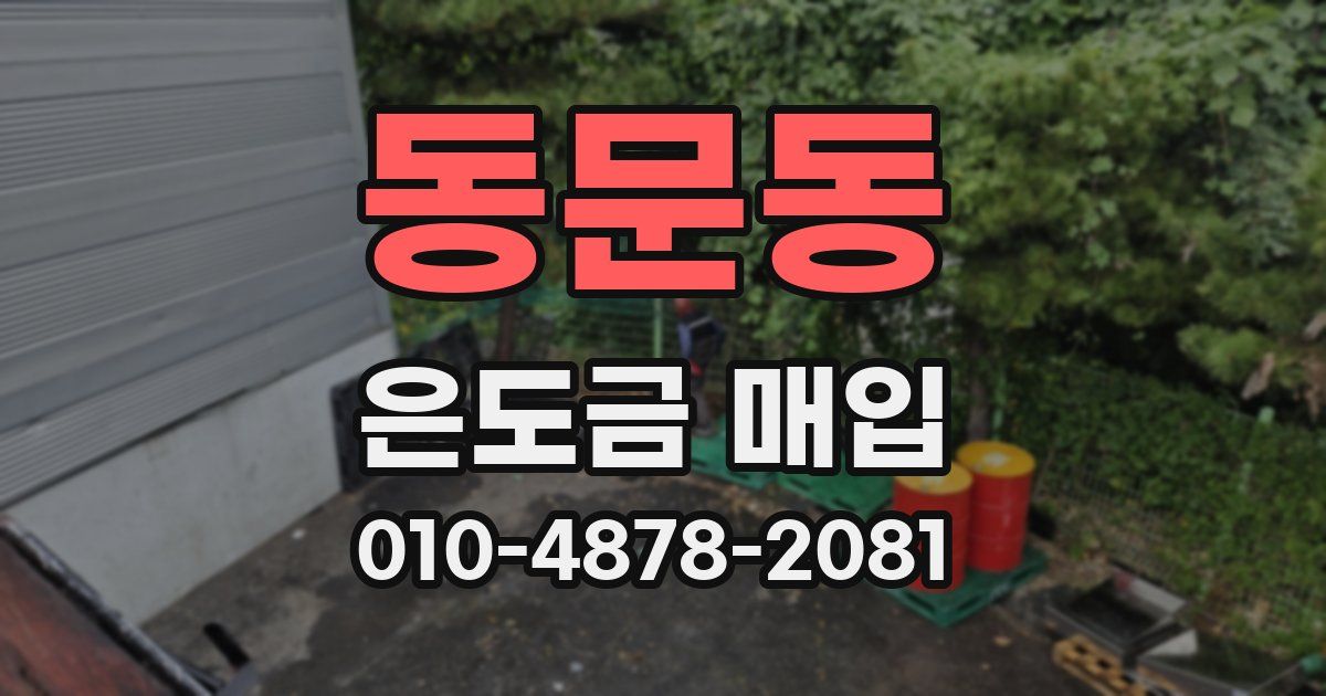 동문동 은도금 매입