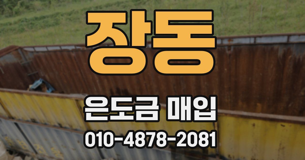 장동 은도금 매입