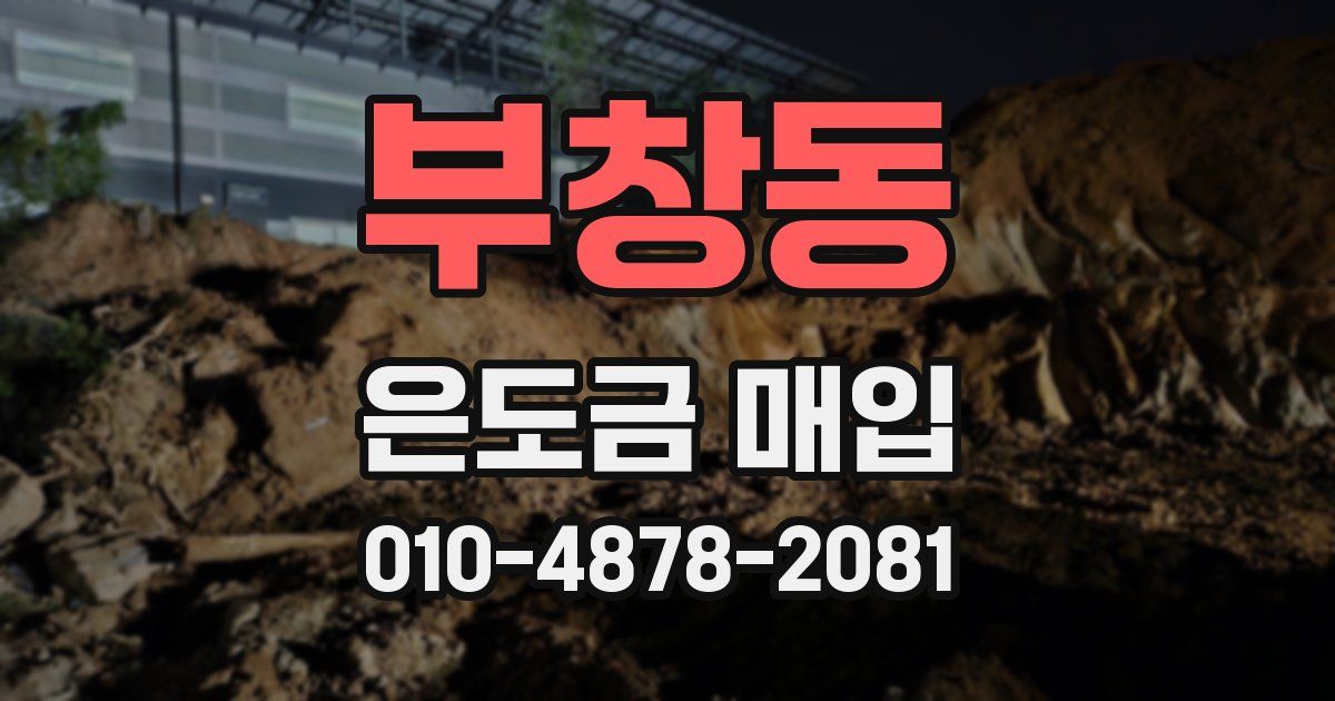 부창동 은도금 매입