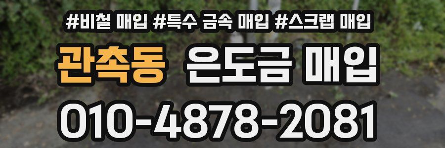 관촉동 은도금 매입